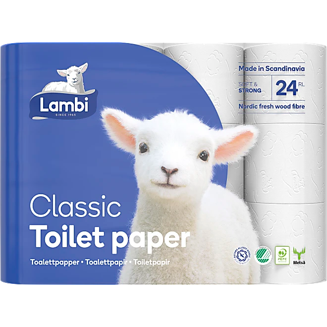 Lambi Toalettpapper 24-pack – Mjukt & Hållbart | Köp Online