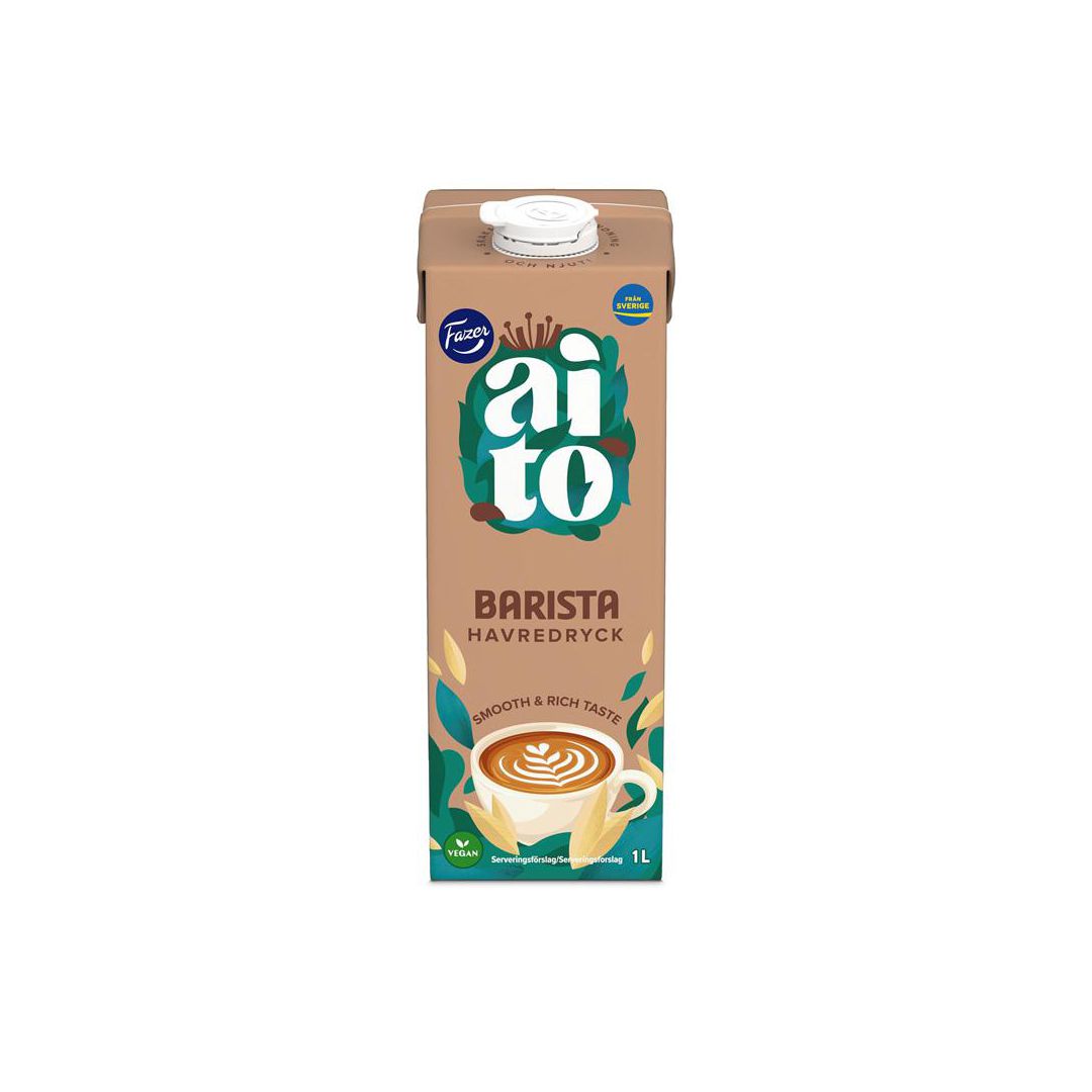 Havredryck Fazer AITO Barista 1L 6st/krt