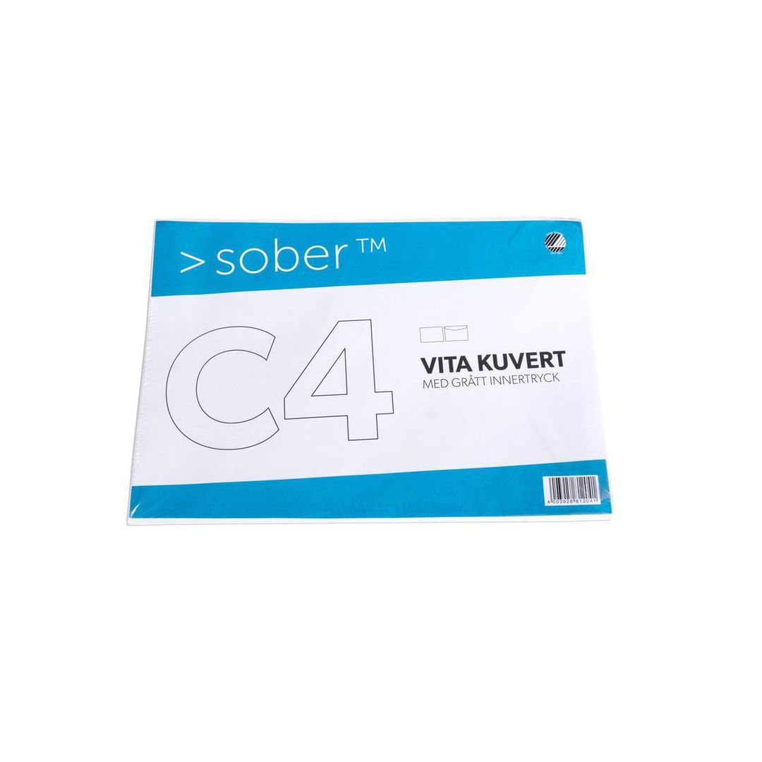 Kuvert konsument fp C4 FH vit 5/fp