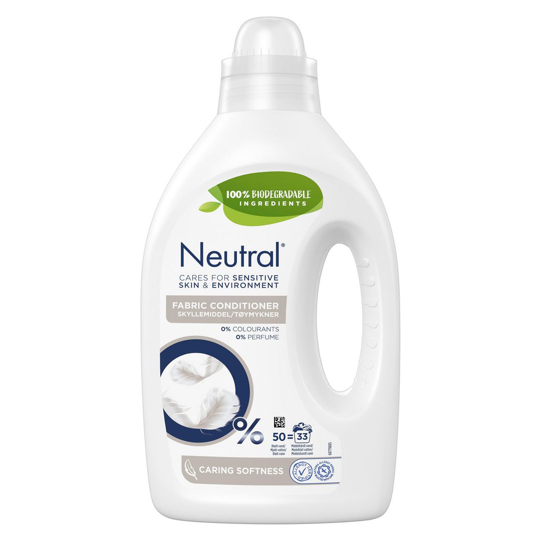 Sköljmedel NEUTRAL oparfymerad 1L 6st/krt