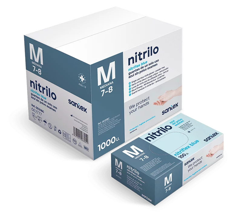 Nitrilhandskar Blå GD20B 3,5g 100/fp