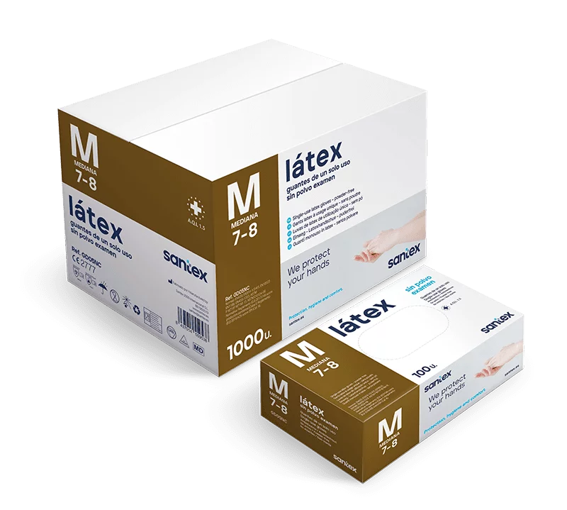 Latexhandskar Naturlig GD05 5,0g 100/fp