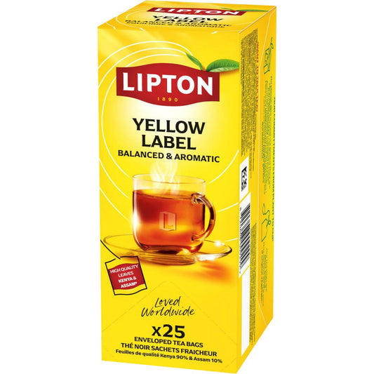 Te LIPTON påse Yellow Label 25st/fp 6fp/krt