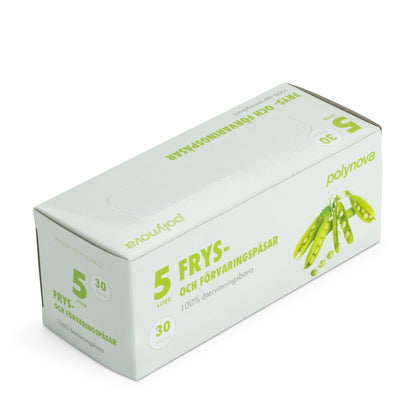 Frys- och Förvaringspåse LLD 5L 260x440mm Transp 22my 30st/fp 48fp/krt