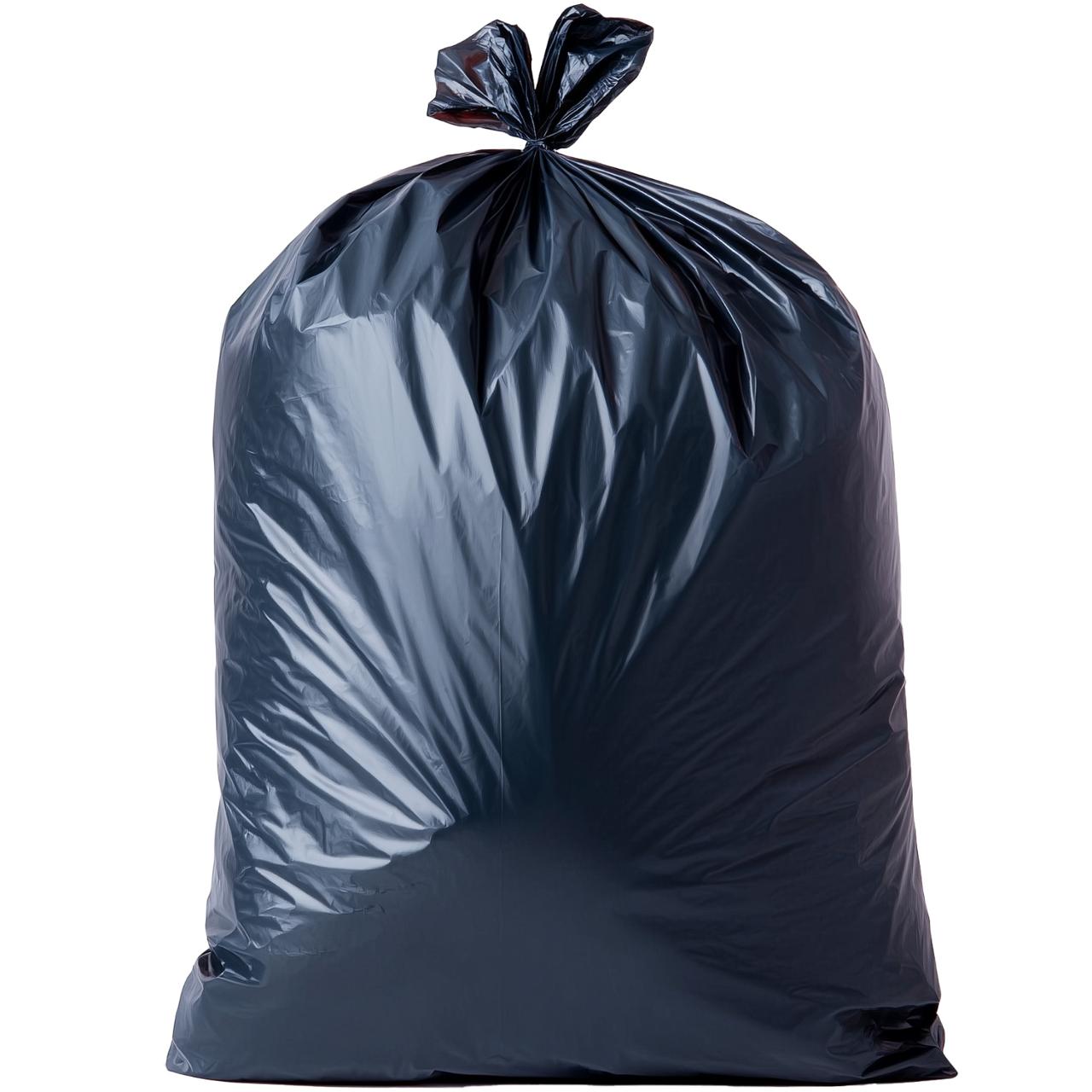 Plastsäck knyt LDPE 125L 50my Svart 10st/rle 15rle/krt