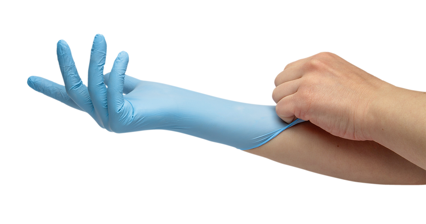 Nitrilhandskar Blå GD30 6,5g extra-lång 100st/fp 10fp/krt
