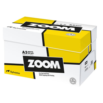 Kopieringspapper ZOOM A3 80g Ohålat 5x500st/fp
