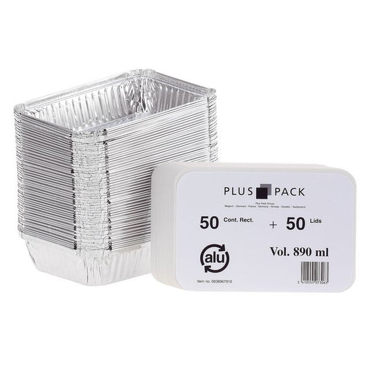 Aluminiumform inkl. lock 890ml 50st/fp 5fp/krt