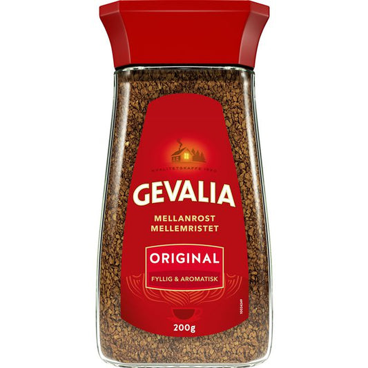 Kaffe GEVALIA Snabbkaffe burk 200g 6st/krt
