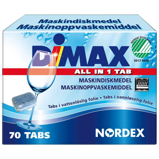 Maskindisk NORDEX Dimax tabs 70st/fp 5fp/krt