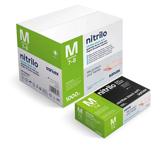 HALVPALL/HELPALL: Nitrilhandskar Svart GD20 3,5g 100st/fp (44/88st kartonger med 10st förpackningar i varje)
